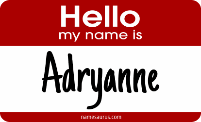 Hello my name is Adryanne png download