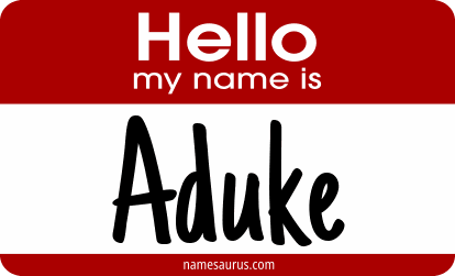 Hello my name is Aduke png download