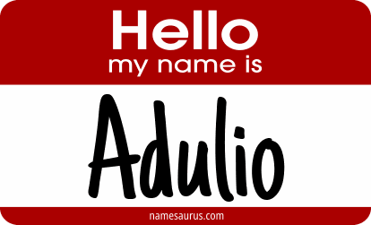 Hello my name is Adulio png download