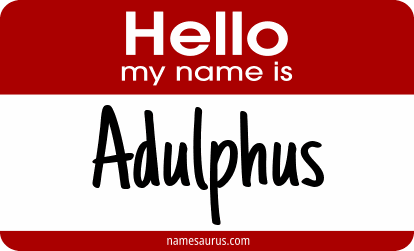 Hello my name is Adulphus png download