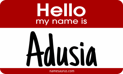 Hello my name is Adusia png download