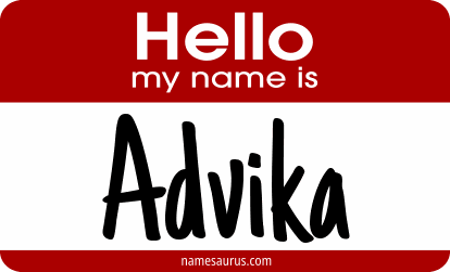 Hello my name is Advika png download