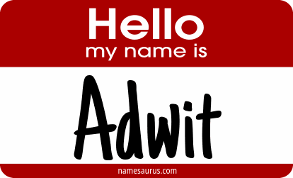 Hello my name is Adwit png download