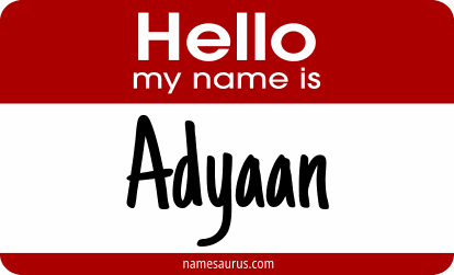 Hello my name is Adyaan png download