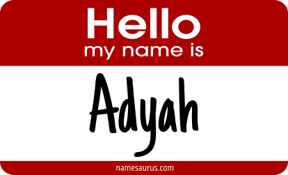 Hello my name is Adyah png download