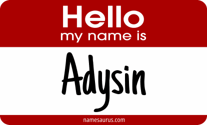 Hello my name is Adysin png download