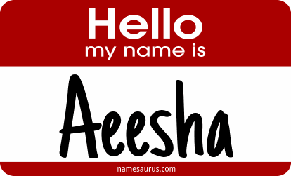 Hello my name is Aeesha png download