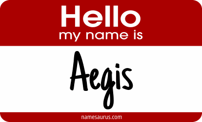 Hello my name is Aegis png download