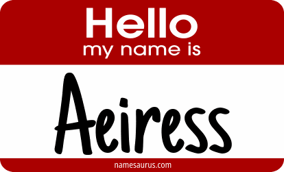 Hello my name is Aeiress png download