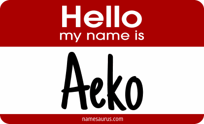 Hello my name is Aeko png download
