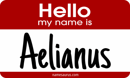 Hello my name is Aelianus png download