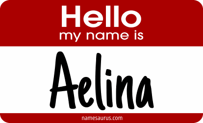 Hello my name is Aelina png download