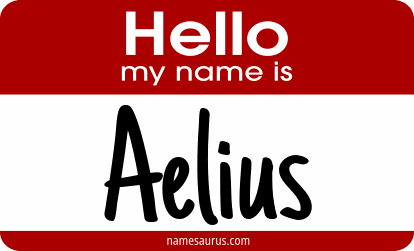 Hello my name is Aelius png download