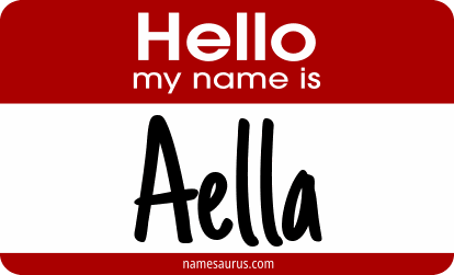 Hello my name is Aella png download