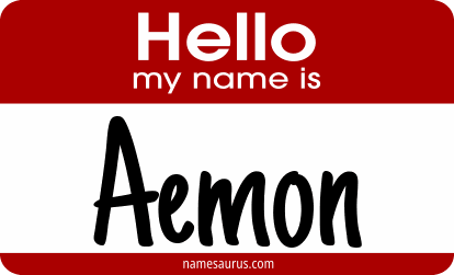 Hello my name is Aemon png download