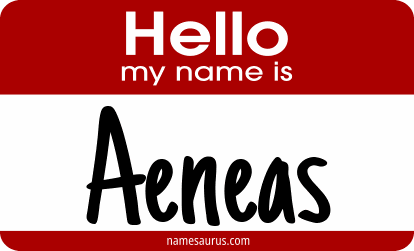 Hello my name is Aeneas png download