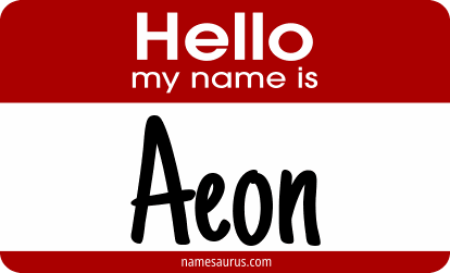 Hello my name is Aeon png download