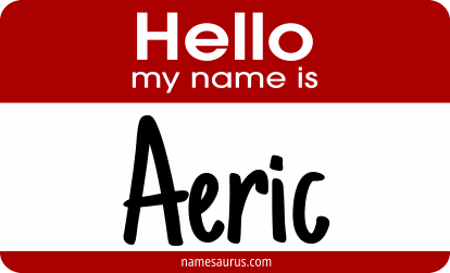 Hello my name is Aeric png download