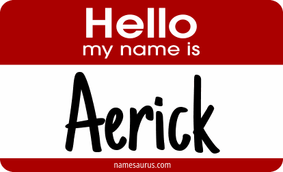 Hello my name is Aerick png download