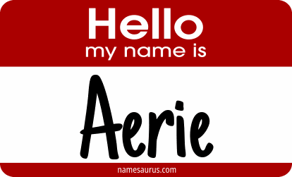 Hello my name is Aerie png download