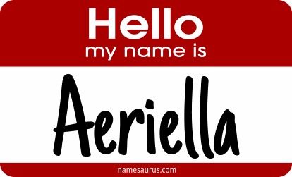 Hello my name is Aeriella png download