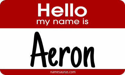 Hello my name is Aeron png download