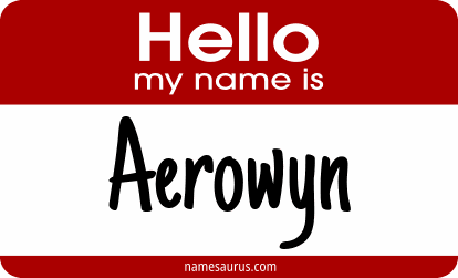 Hello my name is Aerowyn png download