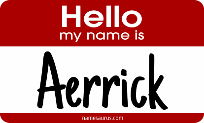 Hello my name is Aerrick png download
