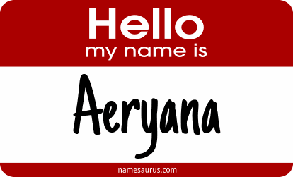 Hello my name is Aeryana png download