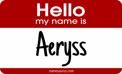 Hello my name is Aeryss png download