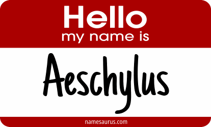 Hello my name is Aeschylus png download