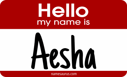 Hello my name is Aesha png download