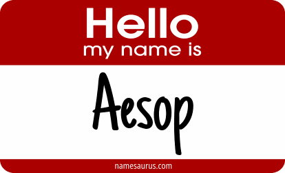 Hello my name is Aesop png download