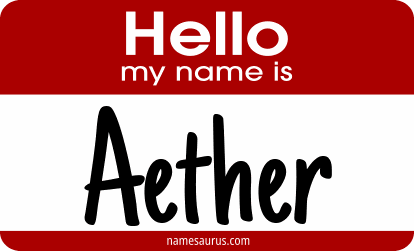 Hello my name is Aether png download
