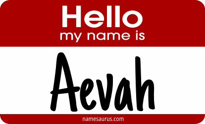 Hello my name is Aevah png download
