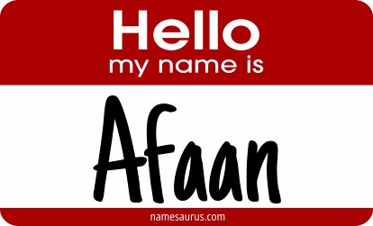 Hello my name is Afaan png download