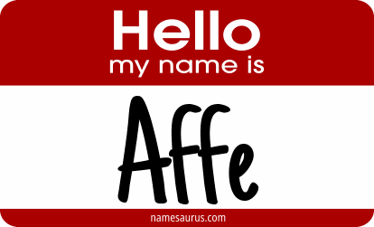 Hello my name is Affe png download