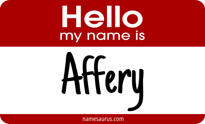 Hello my name is Affery png download