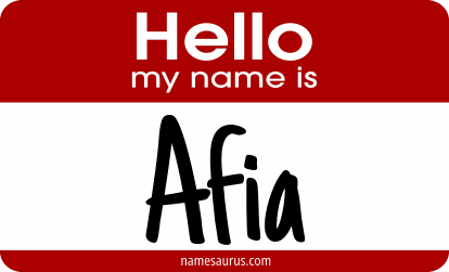 Hello my name is Afia png download