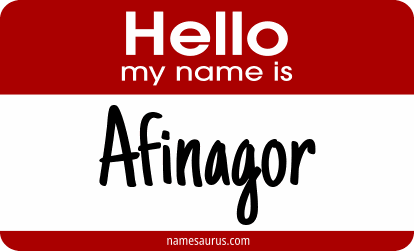 Hello my name is Afinagor png download
