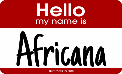 Hello my name is Africana png download