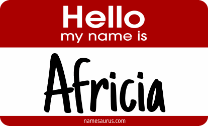 Hello my name is Africia png download