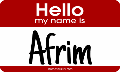 Hello my name is Afrim png download