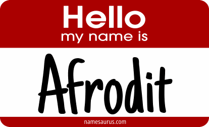 Hello my name is Afrodit png download