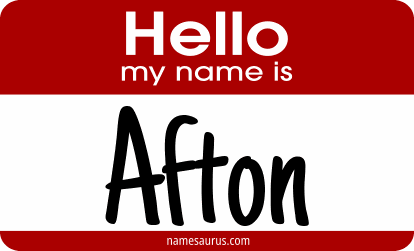 Hello my name is Afton png download