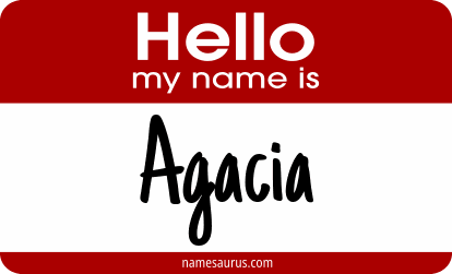 Hello my name is Agacia png download