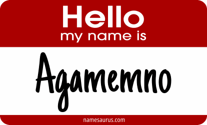 Hello my name is Agamemno png download
