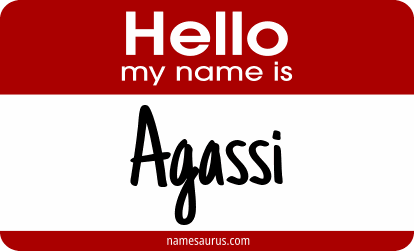 Hello my name is Agassi png download