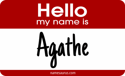 Hello my name is Agathe png download