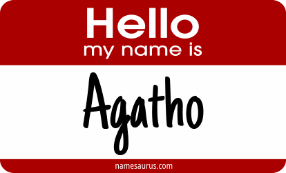 Hello my name is Agatho png download